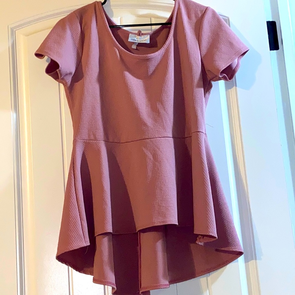 Pink High-Low Shirt